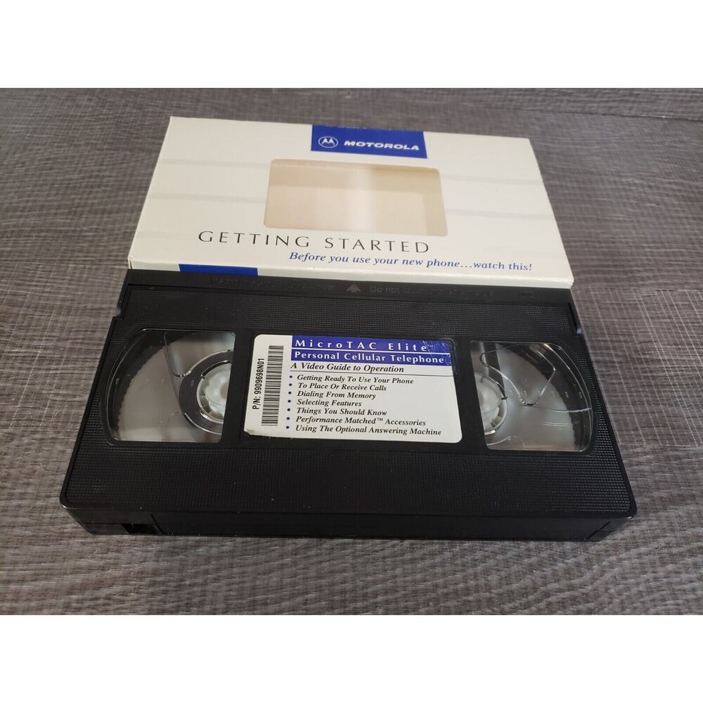 Vintage 1994 VHS Motorola Celular Phone Video Guide - 10 min.